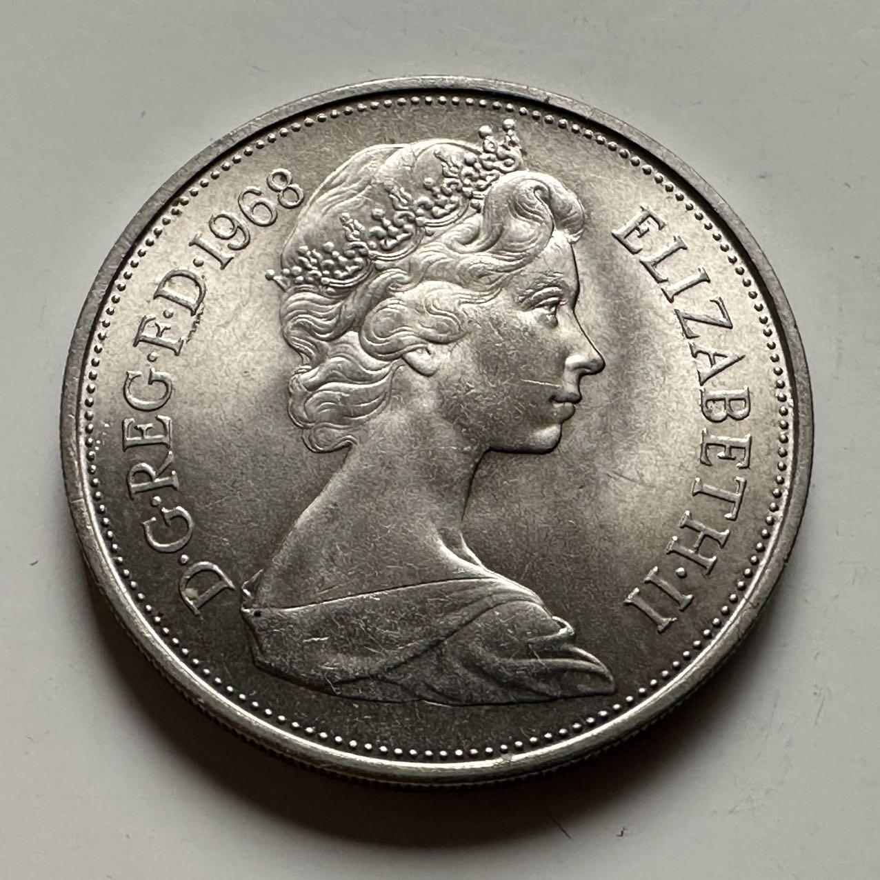 🌹外币初藏🌹🐯2026年第24场  每周二四六晚8️⃣点 接代拍 英国1968年10便士 