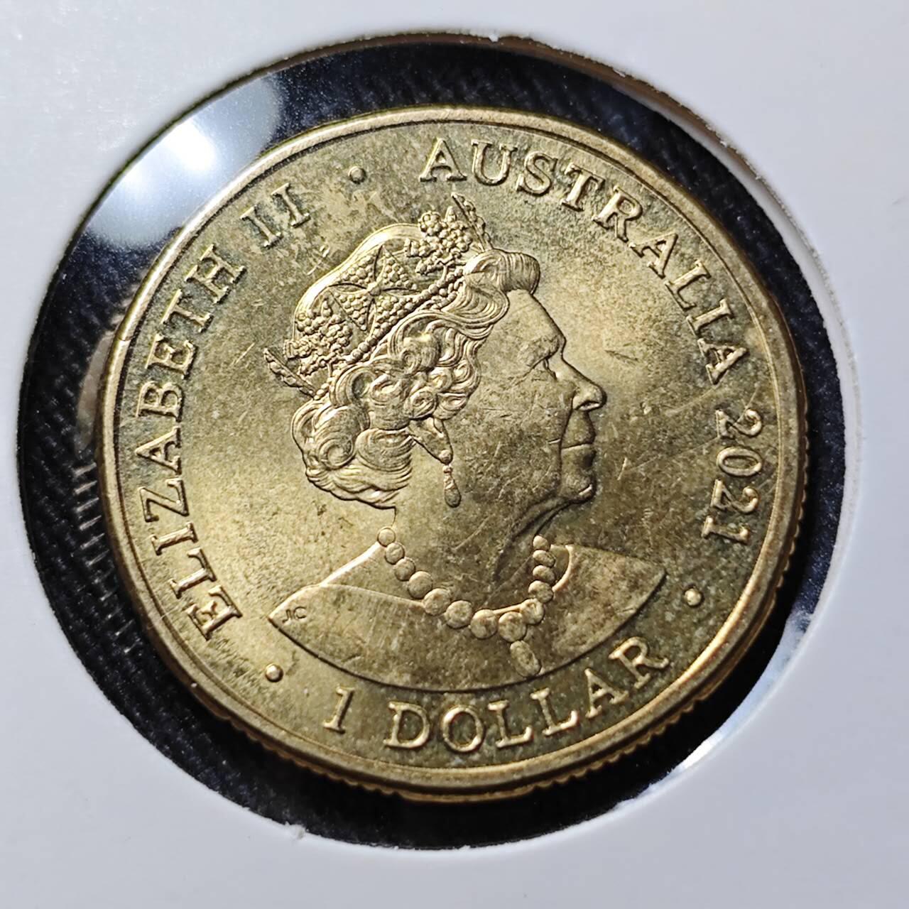 KK钱币收藏小铺   套币 批量/好品散币专场 2月预留时间 周末发货  2021澳大利亚1元彩色纪念币