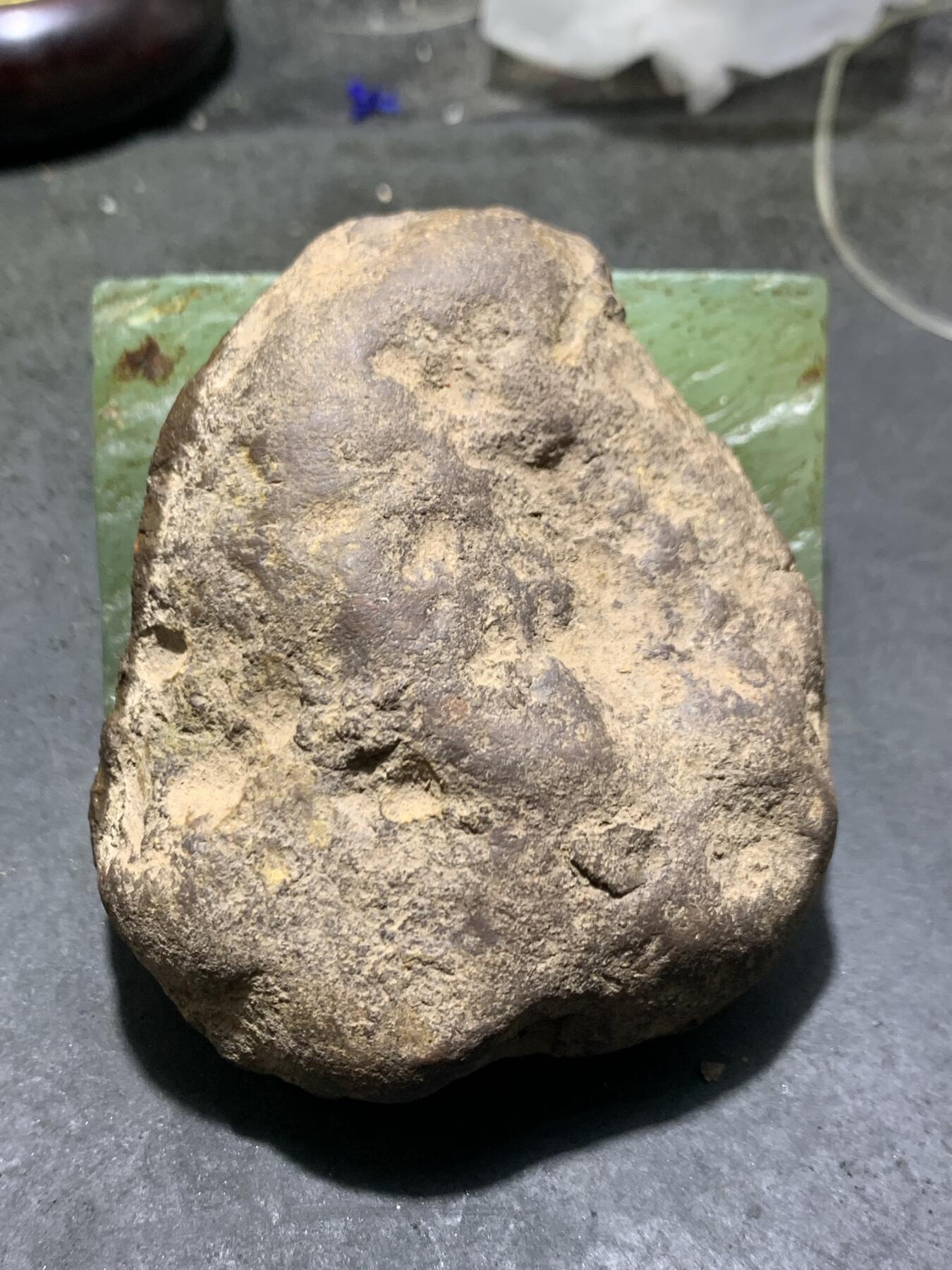 精美铁皮开窗料柿子红白冻料南红玛瑙原石一颗