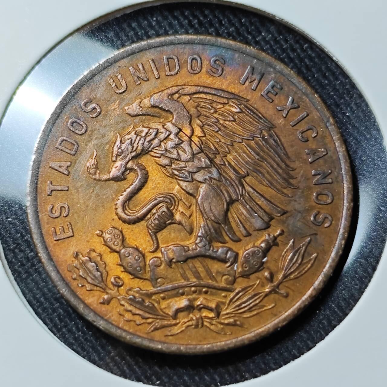 KK钱币收藏小铺   套币 批量/好品散币专场 2月预留时间 周末发货  1967墨西哥20分铜币