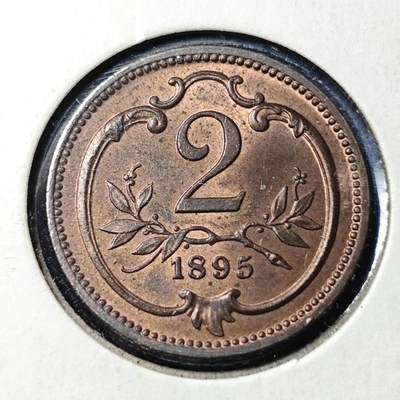 KK钱币收藏小铺   套币 批量/好品散币专场 2月预留时间 周末发货 - 1895奥地利2格罗申铜币 好品 