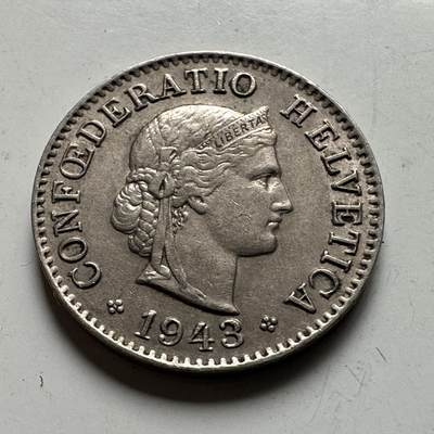 🌹外币初藏🌹🐯2026年第24场  每周二四六晚8️⃣点 接代拍 - 瑞士1943年五分