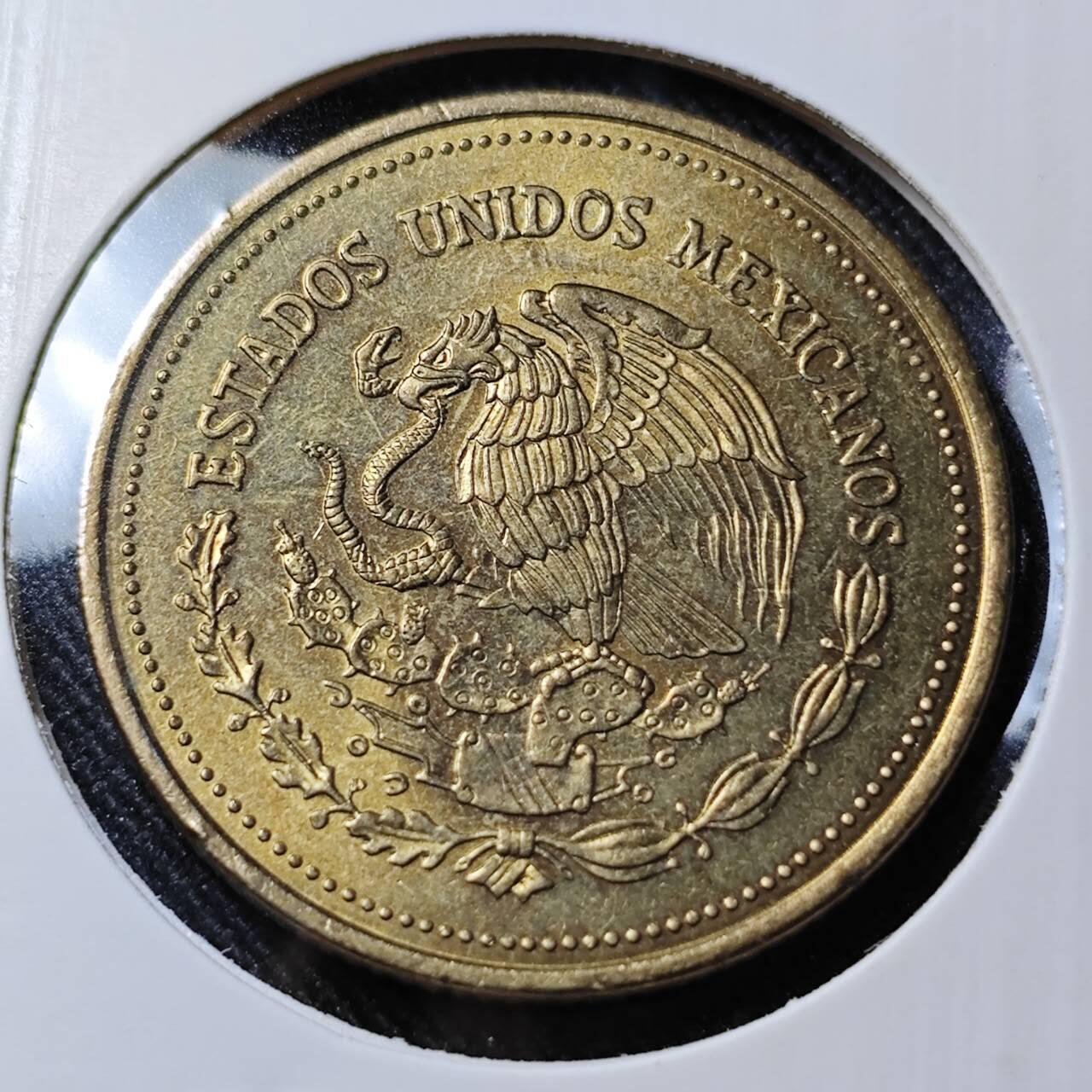 KK钱币收藏小铺   套币 批量/好品散币专场 2月预留时间 周末发货  1988墨西哥1000比索大币 铜币 好品