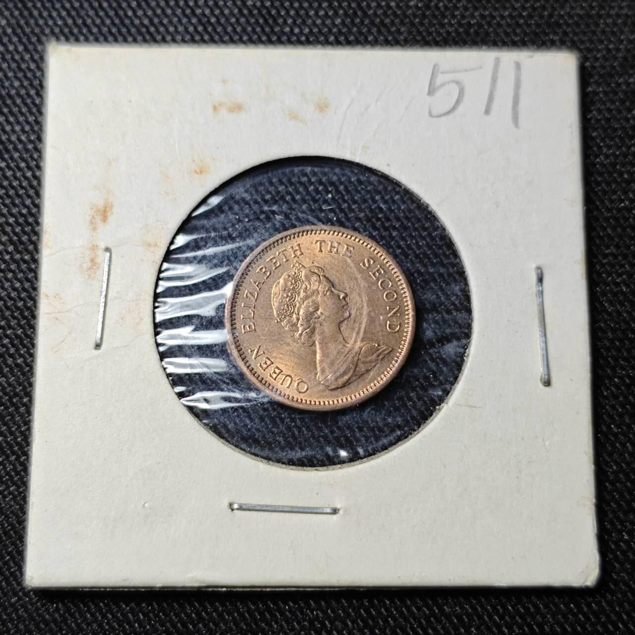 KK钱币收藏小铺   套币 批量/好品散币专场 2月预留时间 周末发货  1974福克兰群岛1/2便士铜币 好品