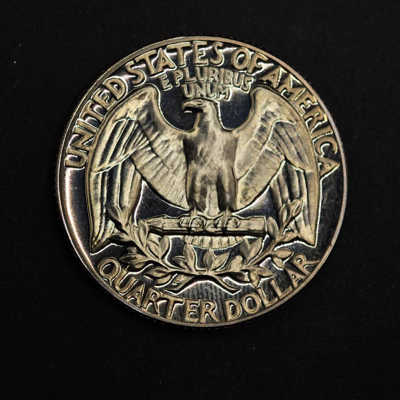 【淘币小摊】实时拍第八百七十六拍   散币场    每周一统一发货 美国1972年25分精制镍币