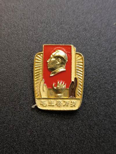 云宸嘉赏-勋臻精藏⭐️年后精品专拍场次🎖 - 主席异型像章精品多色--“亚非拉革命人民热爱毛主席”国际主义（支援世界共产主义）时期