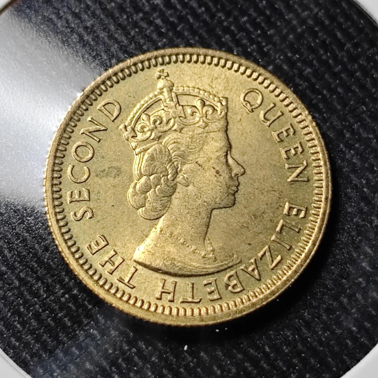 KK钱币收藏小铺   套币 批量/好品散币专场 2月预留时间 周末发货   1971香港女王5仙铜币