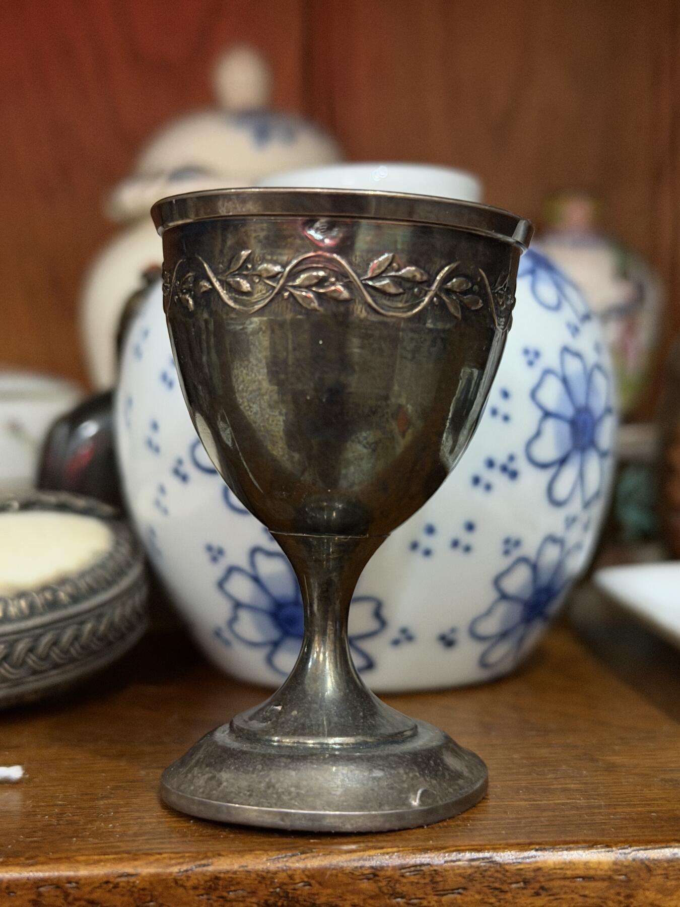 海外回流精品专场（五） 法国回流老银酒杯（重16.1g，有银标）