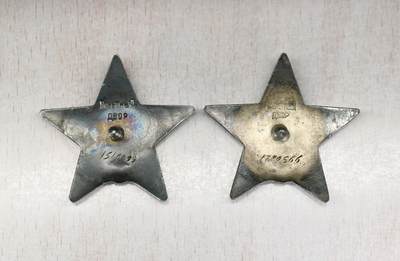 大猫徽章拍卖 第289期 苏联红星勋章一对