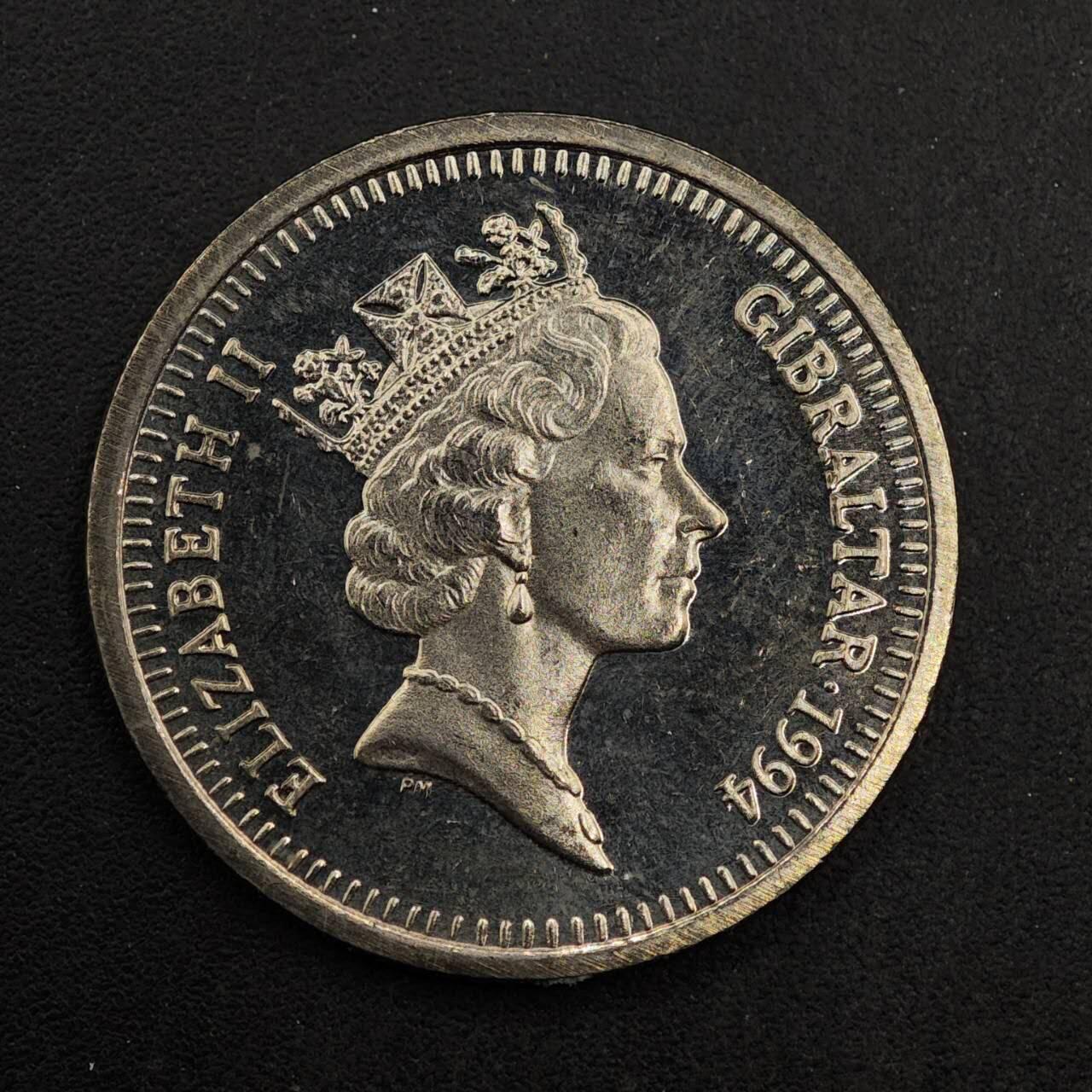 【淘币小摊】实时拍第八百七十六拍   散币场    每周一统一发货 直布罗陀1994年哨堡10便士镍币