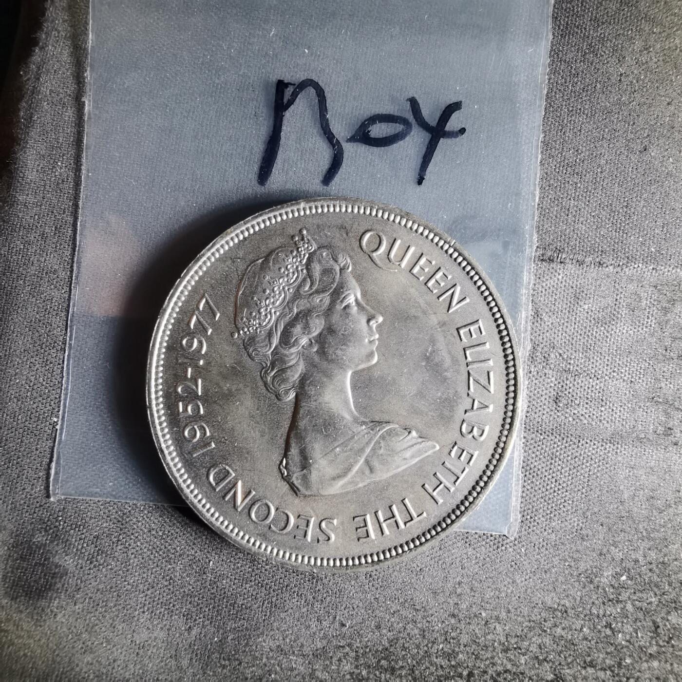 沼泽如烟--第1013场 根西1977年25便士纪念币