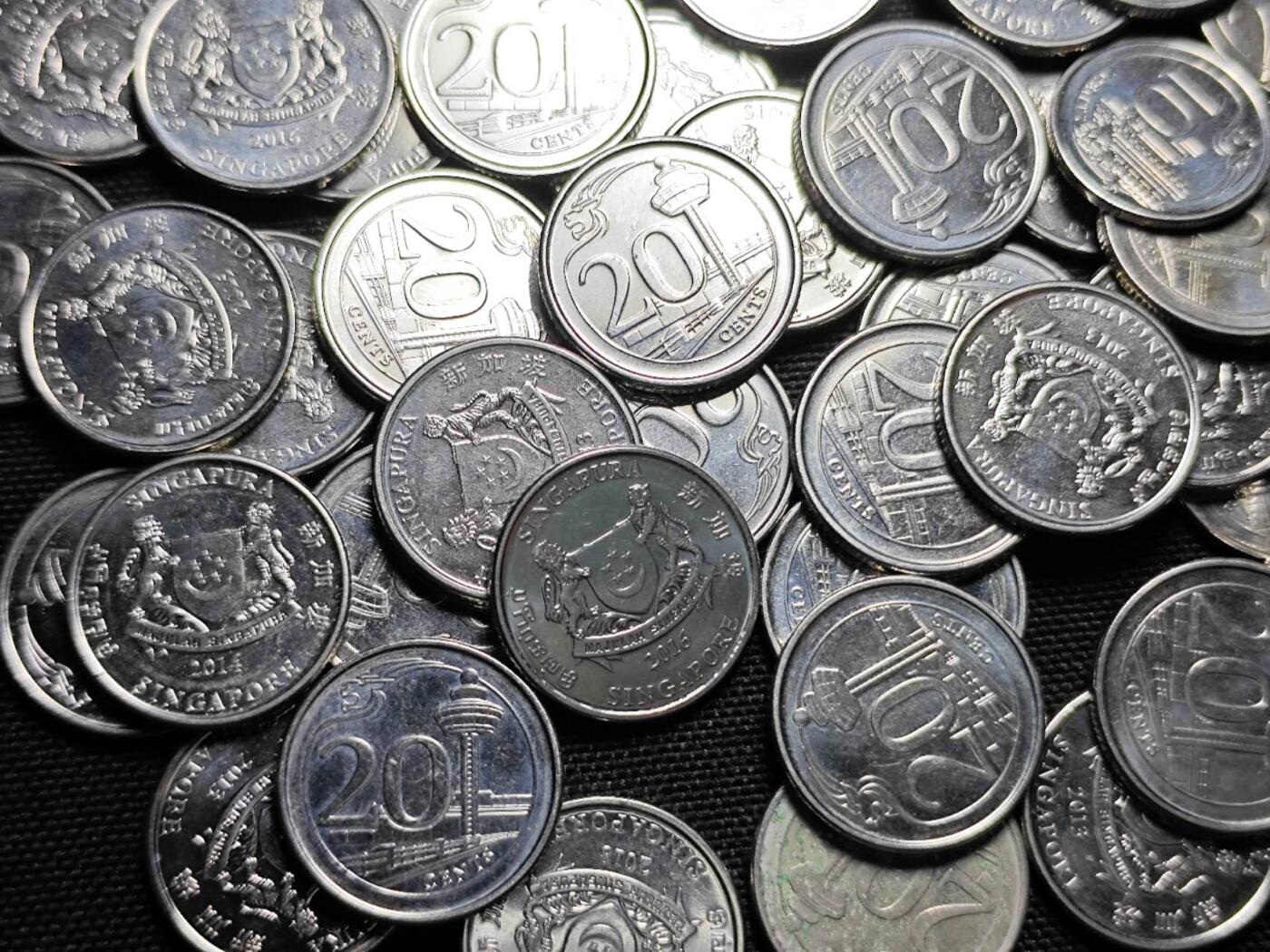 KK钱币收藏小铺   套币 批量/好品散币专场 2月预留时间 周末发货  新加坡10分79枚 面值7.9新加坡元