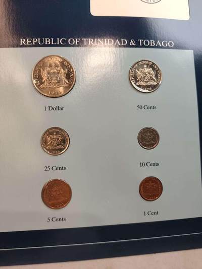 G&W世界散币，银币处理专场（第45场） - 富兰克林-特立尼达多巴哥6枚套