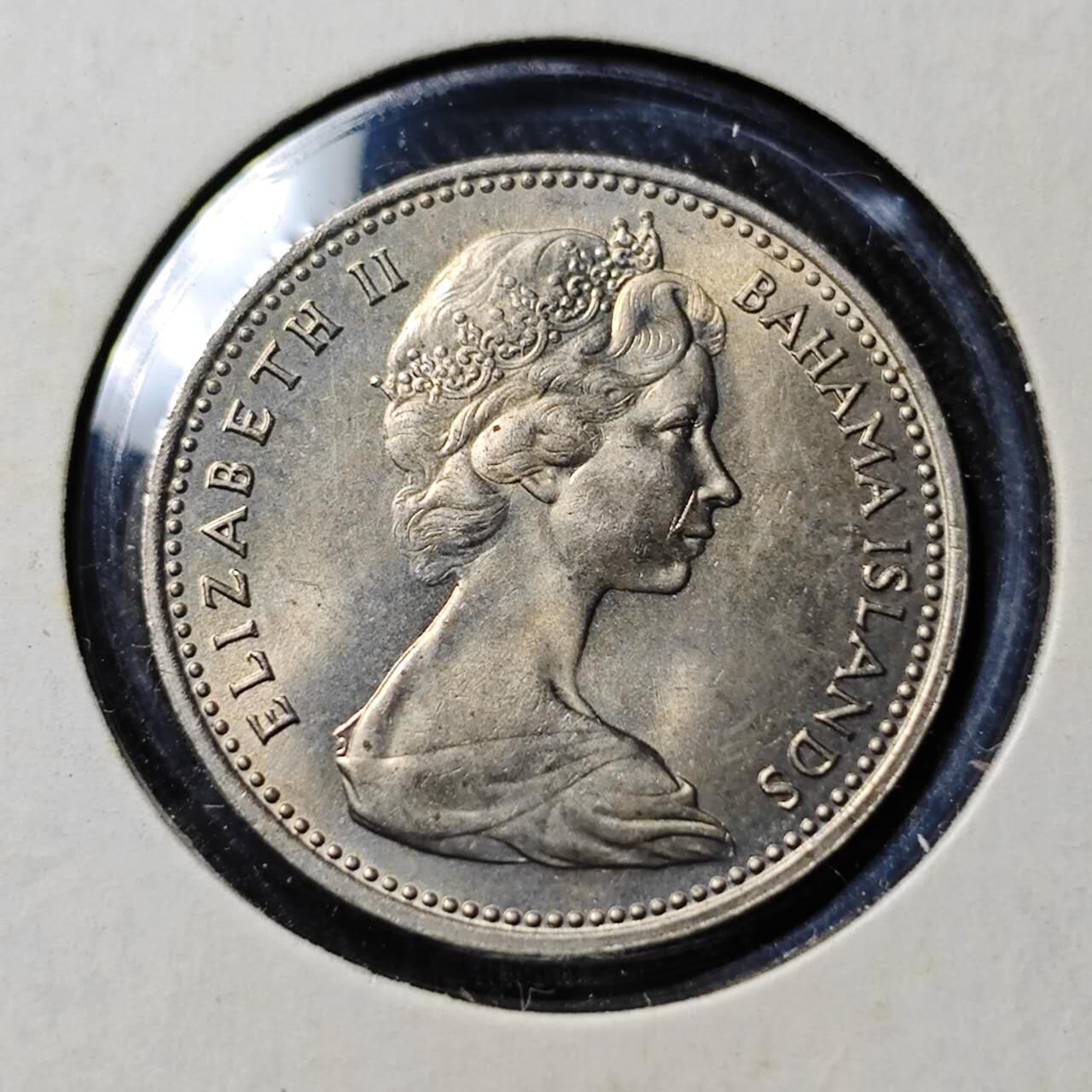 KK钱币收藏小铺   套币 批量/好品散币专场 2月预留时间 周末发货  1969巴哈马菠萝5分 好品