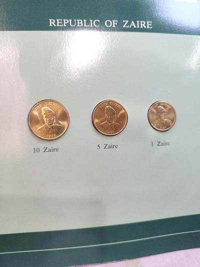 G&W世界散币，银币处理专场（第45场） - 富兰克林-扎伊尔3枚套