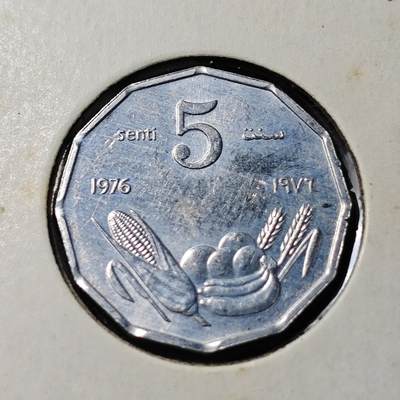 KK钱币收藏小铺   套币 批量/好品散币专场 2月预留时间 周末发货 -  1976索马里5分纪念币