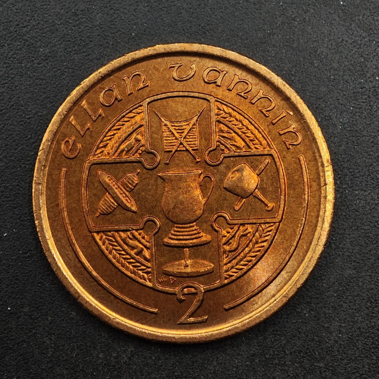 【淘币小摊】实时拍第八百七十六拍   散币场    每周一统一发货 马恩岛1988年2便士铜币