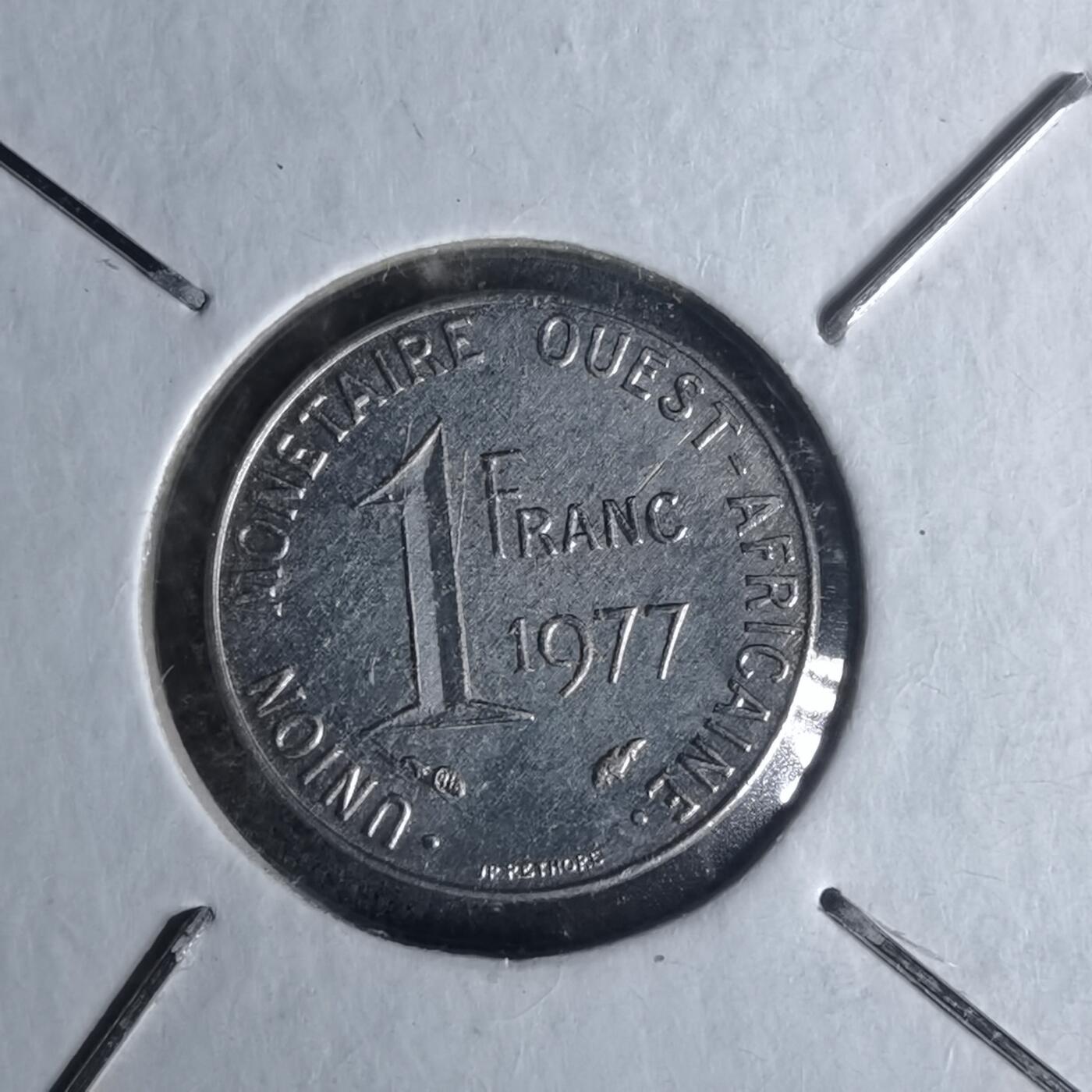 沼泽如烟--第1012场 西非1977年1法郎