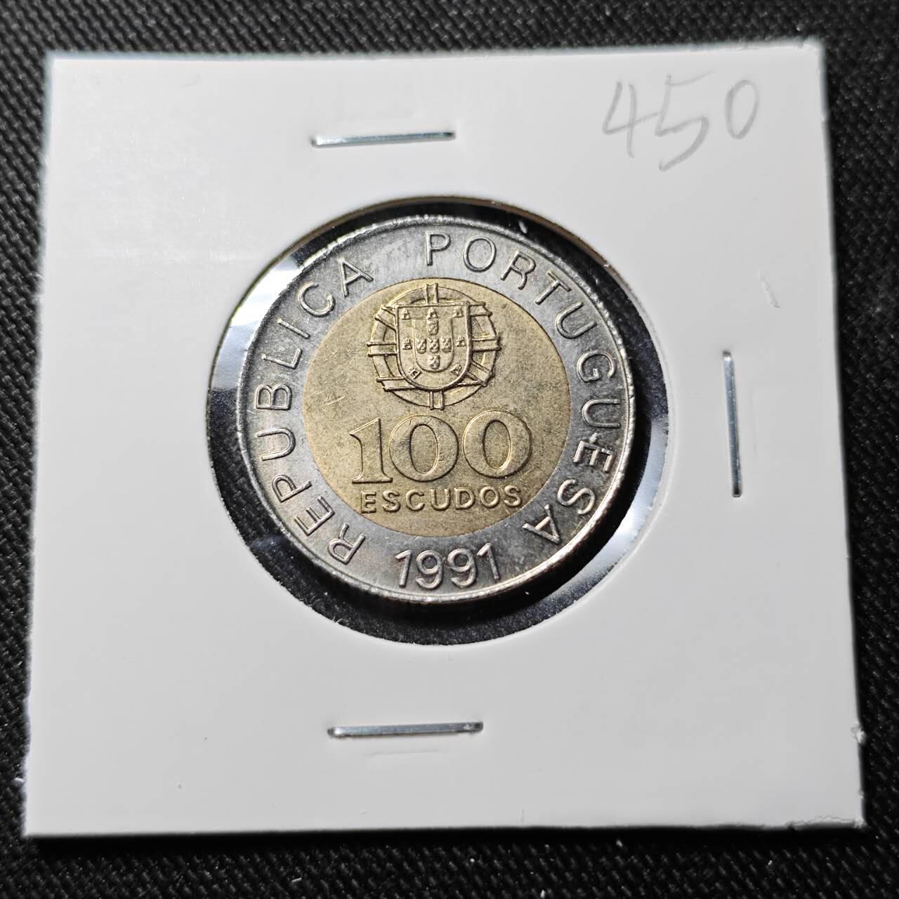 KK钱币收藏小铺   套币 批量/好品散币专场 2月预留时间 周末发货  1981葡萄牙100埃斯库多双色币