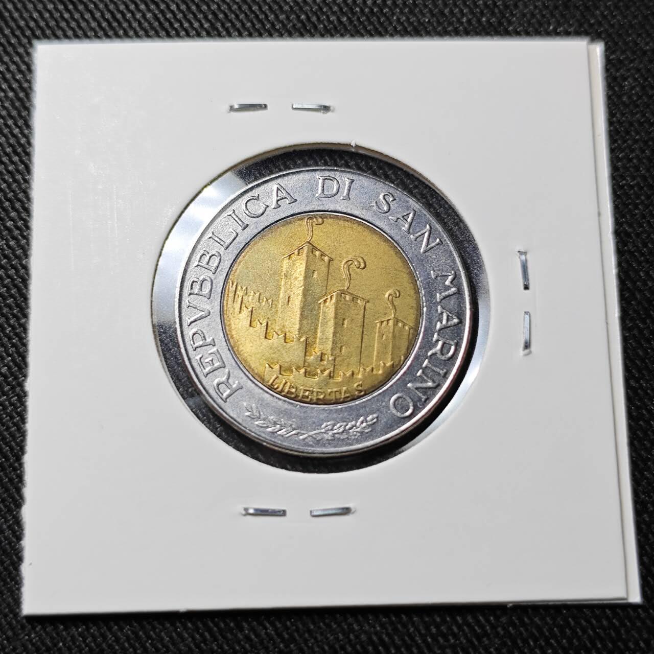 KK钱币收藏小铺   套币 批量/好品散币专场 2月预留时间 周末发货  1993 圣马力诺500里拉双色币