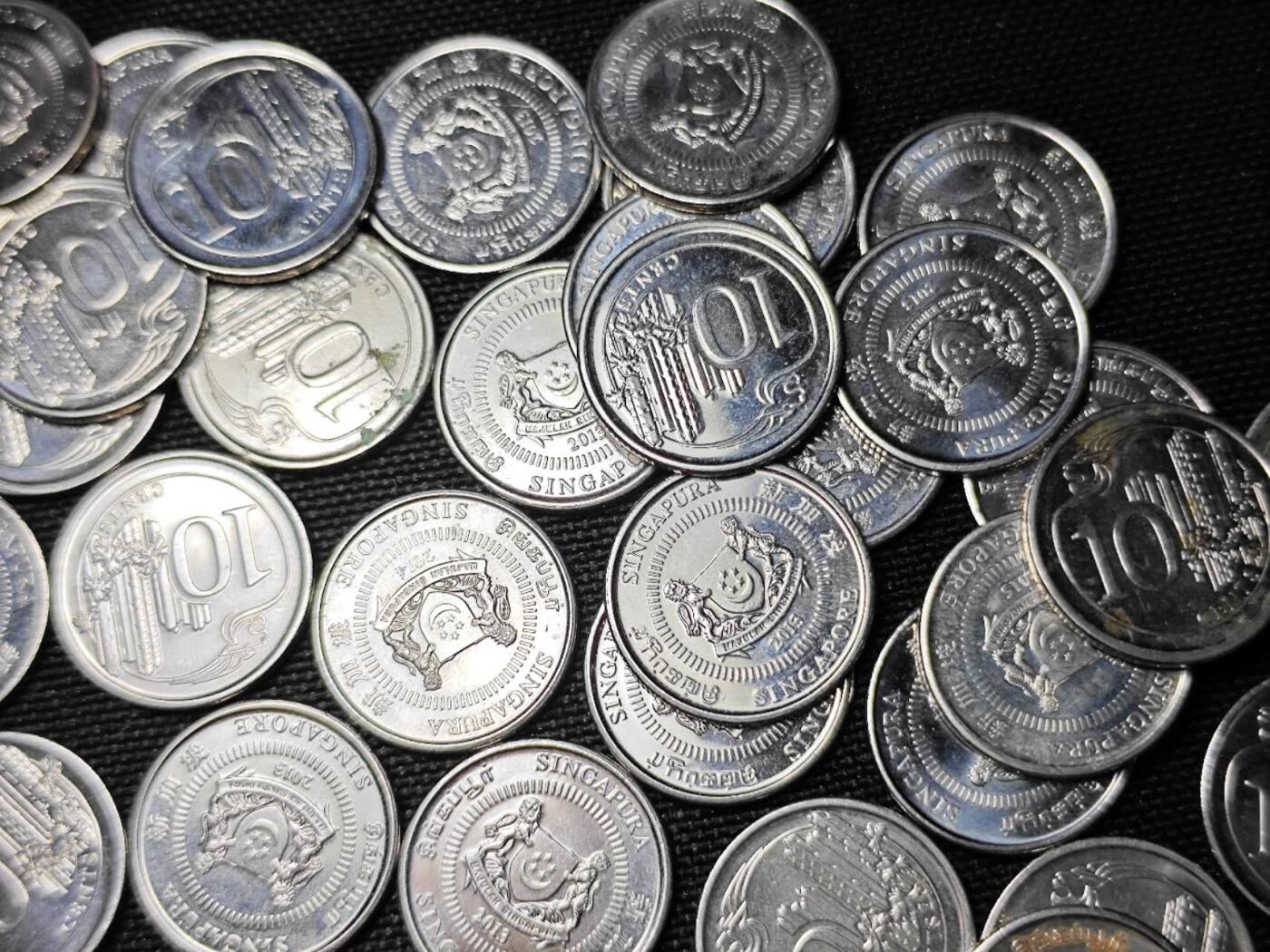 KK钱币收藏小铺   套币 批量/好品散币专场 2月预留时间 周末发货  新加坡20分一组85枚 面值17新加坡元