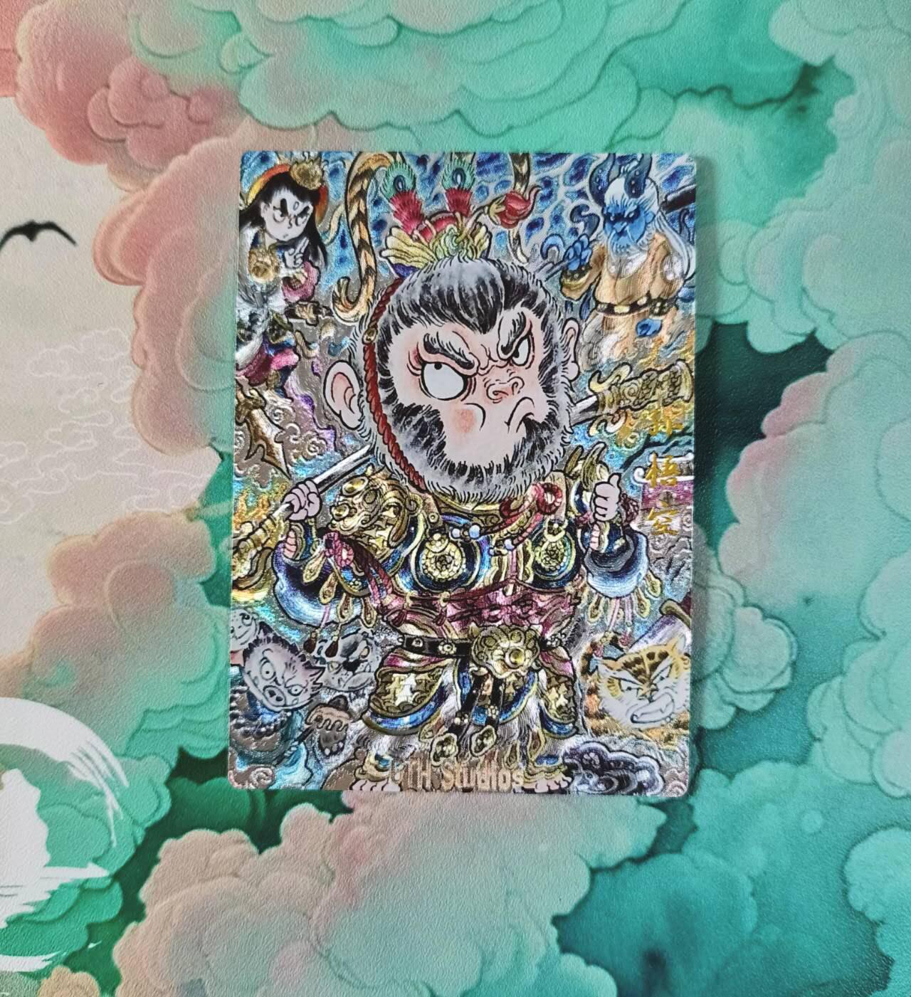 满赠PR！！龙虎卡牌-七七场（满200元包邮，无佣金，每周六结拍，欢迎送拍） 粗闪 卡德曼 山丘 - 孙悟空