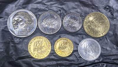 北京马甸外国币专卖第148期，外国币，中国早期纪念币专场，陆续上拍，欢迎关注 - 好品原光中非