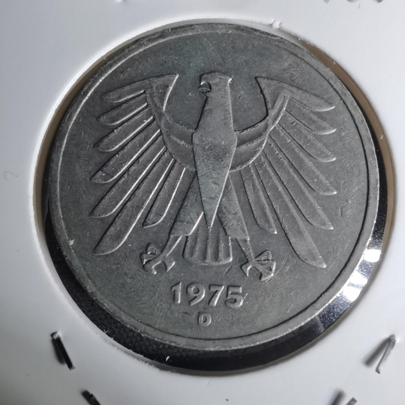 沼泽如烟--第1012场 德国1975年5马克