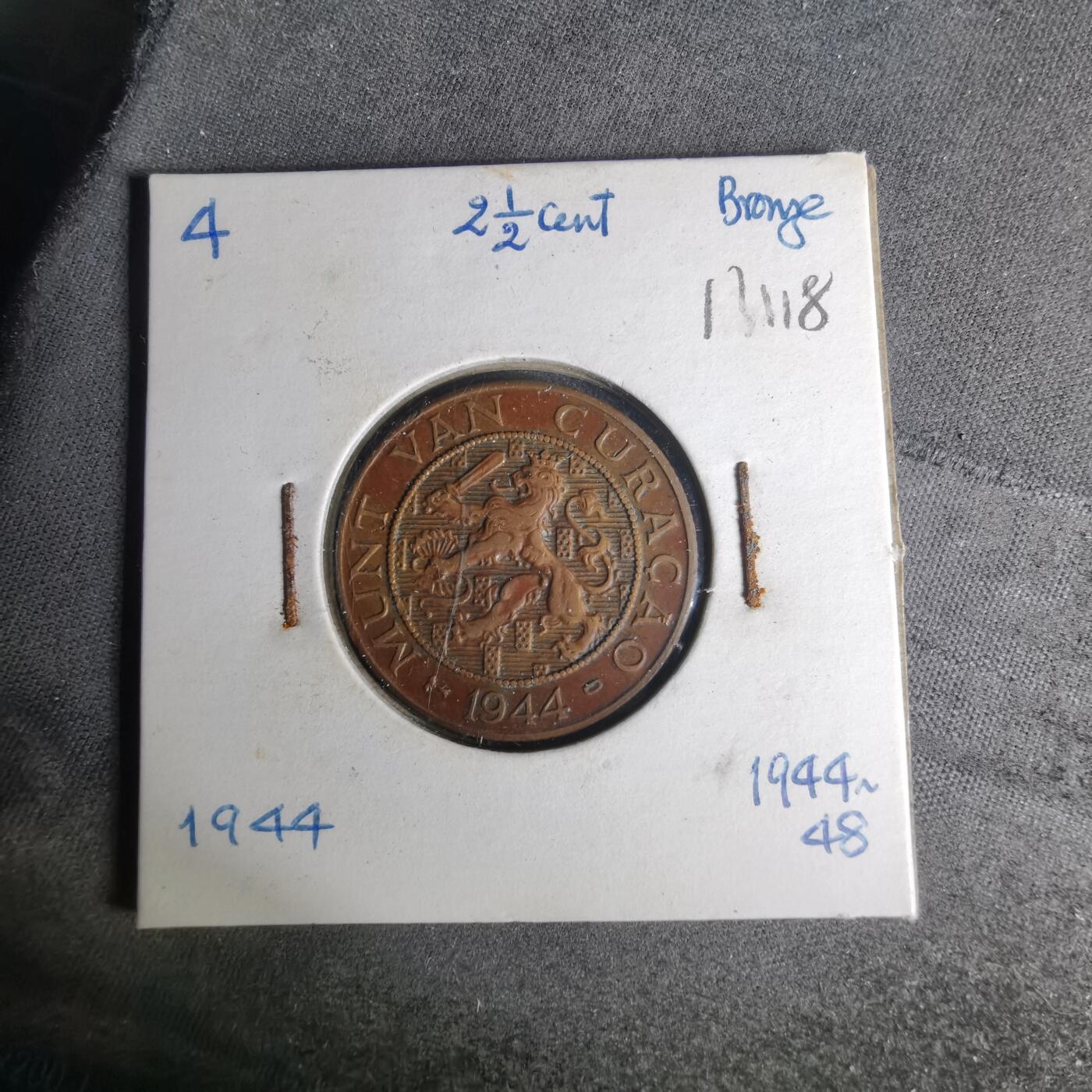 沼泽如烟--第1012场 荷属库拉索1944年2.5分