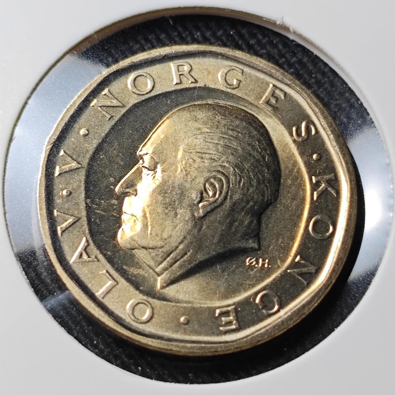 KK钱币收藏小铺   套币 批量/好品散币专场 2月预留时间 周末发货  1984挪威10克朗 好品