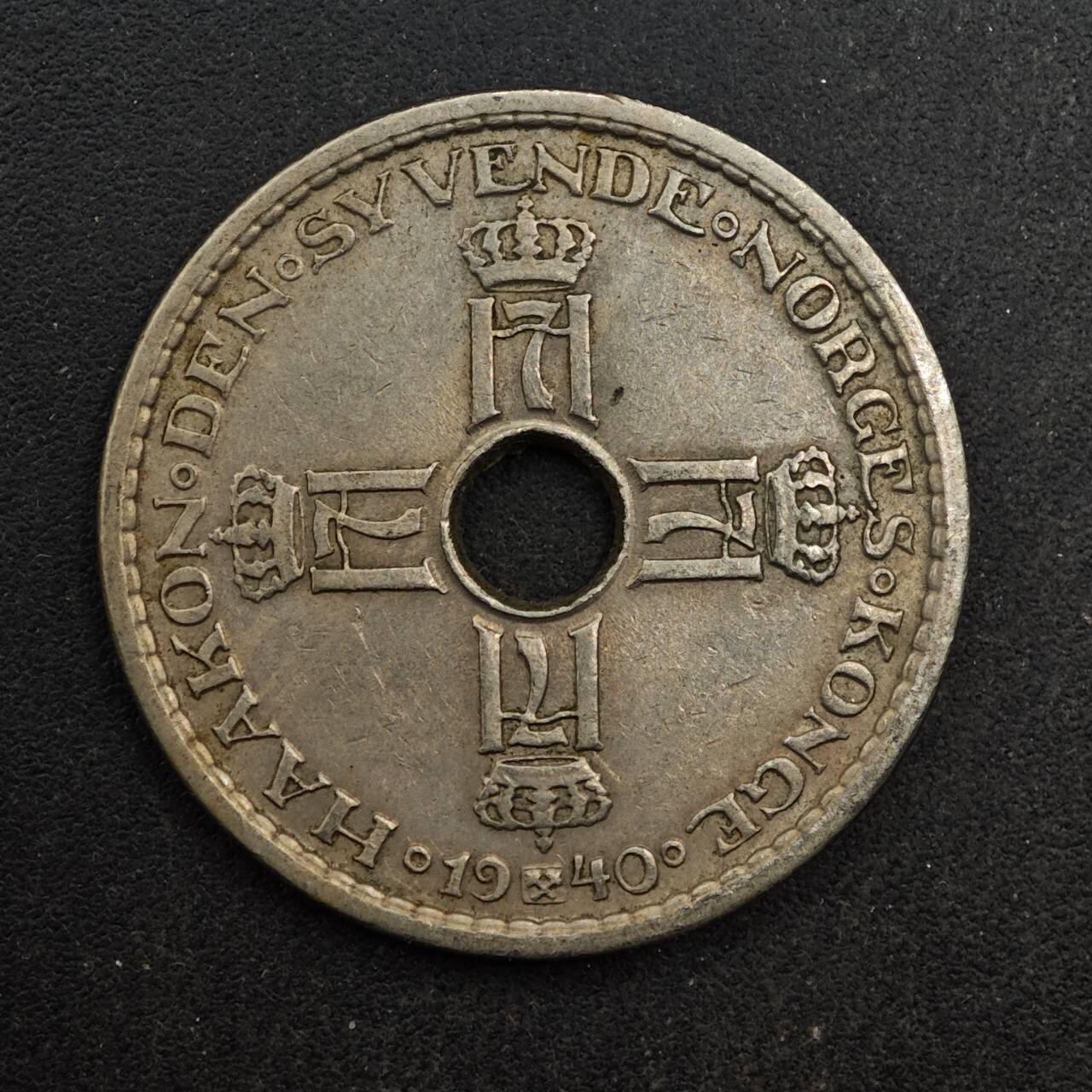 【淘币小摊】实时拍第八百七十六拍   散币场    每周一统一发货 挪威1940年1克朗镍币