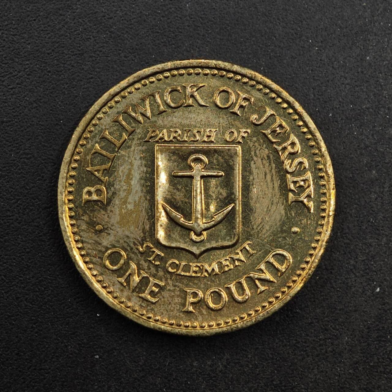 【淘币小摊】实时拍第八百七十六拍   散币场    每周一统一发货 泽西岛1985年圣克莱门教区1镑铜币