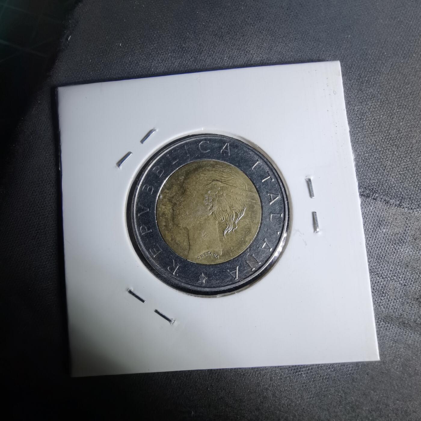 沼泽如烟--第1012场 意大利1998年500里拉纪念币