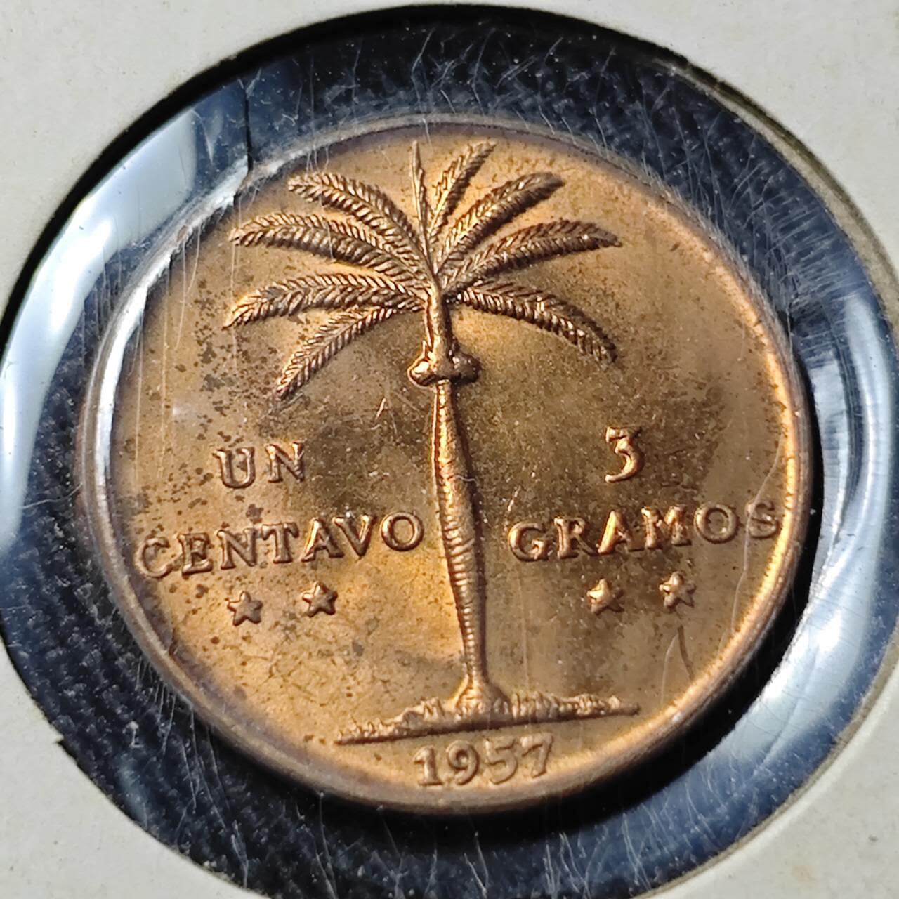 KK钱币收藏小铺   套币 批量/好品散币专场 2月预留时间 周末发货  1957多米尼加1分铜币 好品