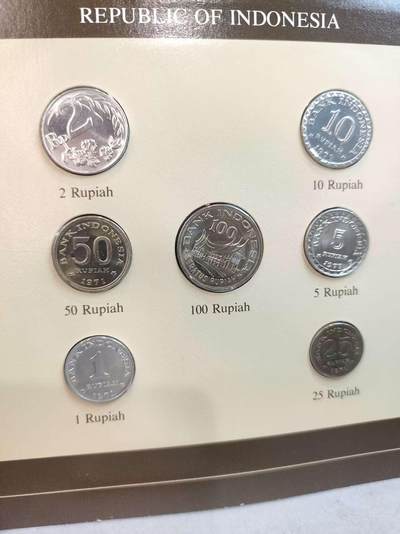 G&W世界散币，银币处理专场（第45场） - 富兰克林-印度尼西亚7枚套