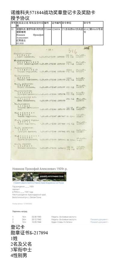 大猫徽章拍卖 第289期 苏联双战功奖章套 档案齐全