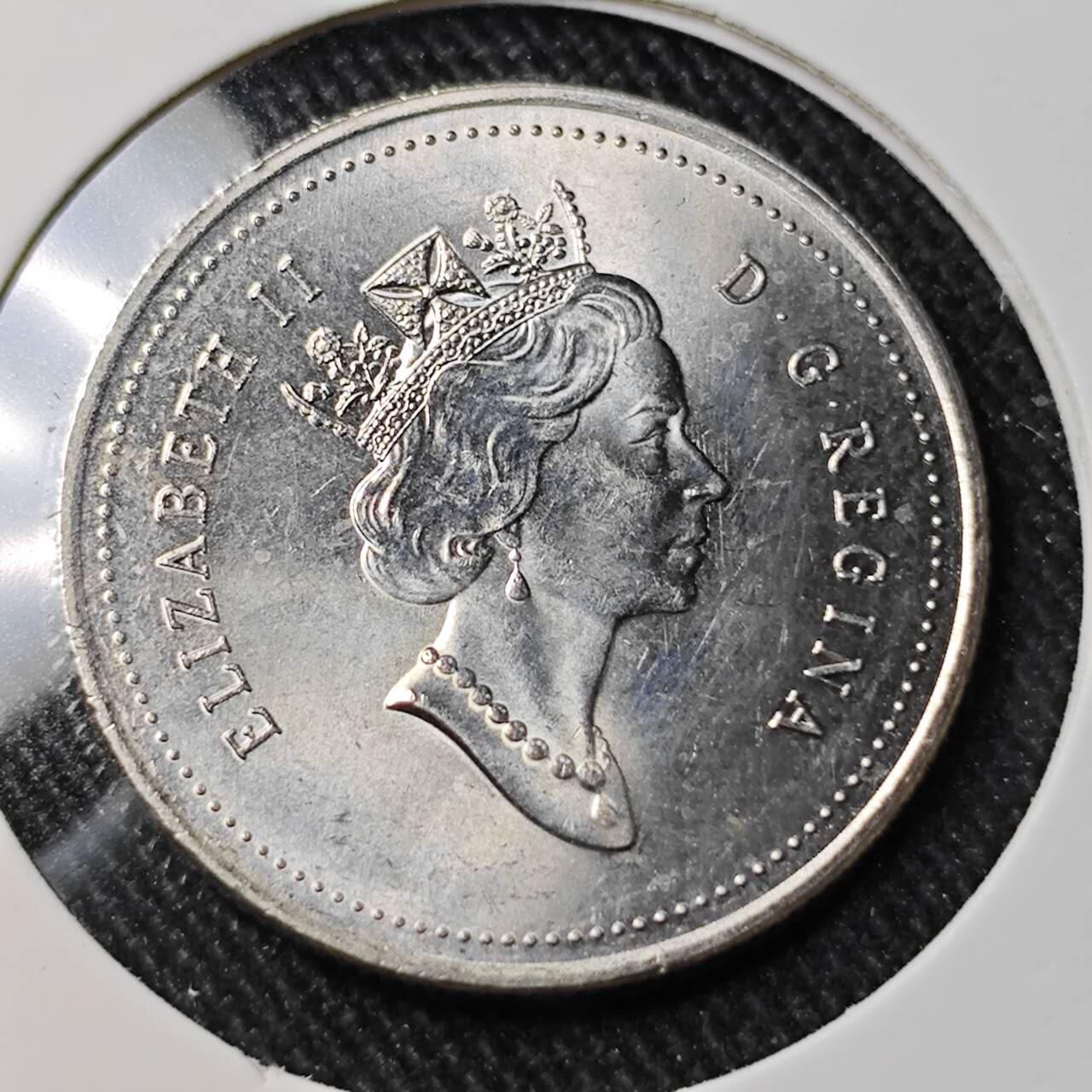 KK钱币收藏小铺   套币 批量/好品散币专场 2月预留时间 周末发货  1990加拿大25分 好品