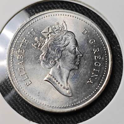 KK钱币收藏小铺   套币 批量/好品散币专场 2月预留时间 周末发货 -  1990加拿大25分 好品