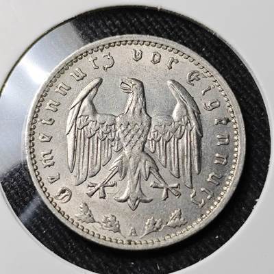 KK钱币收藏小铺   套币 批量/好品散币专场 2月预留时间 周末发货 -  1935德国1马克镍币 带光