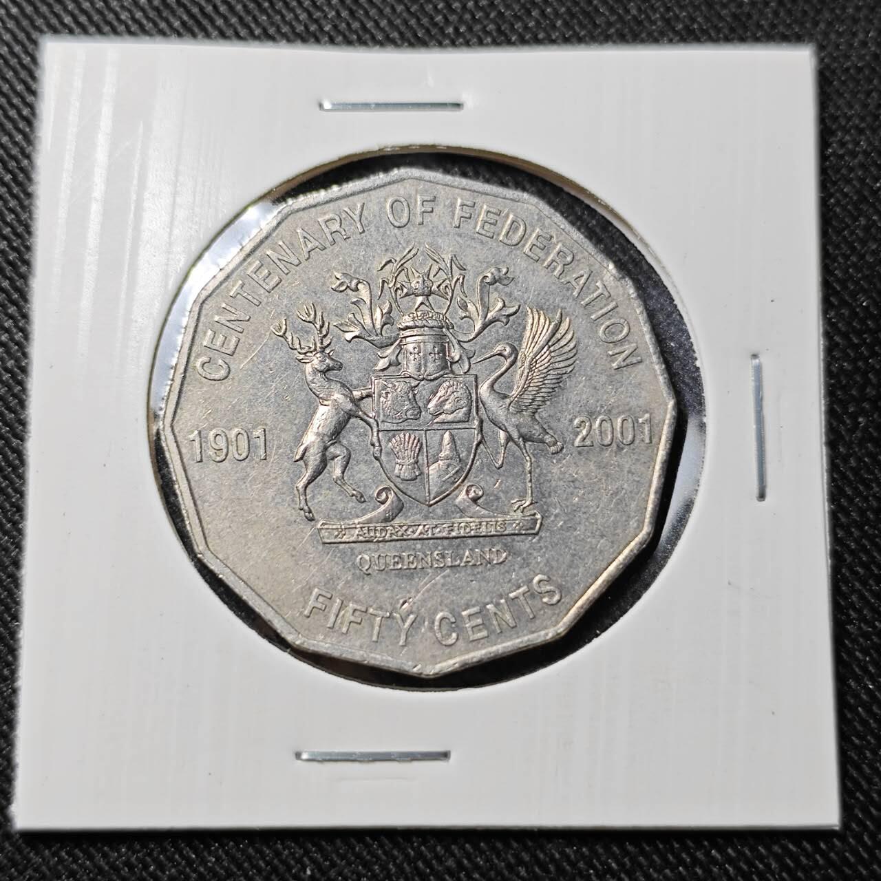 KK钱币收藏小铺   套币 批量/好品散币专场 2月预留时间 周末发货   澳大利亚50分纪念币