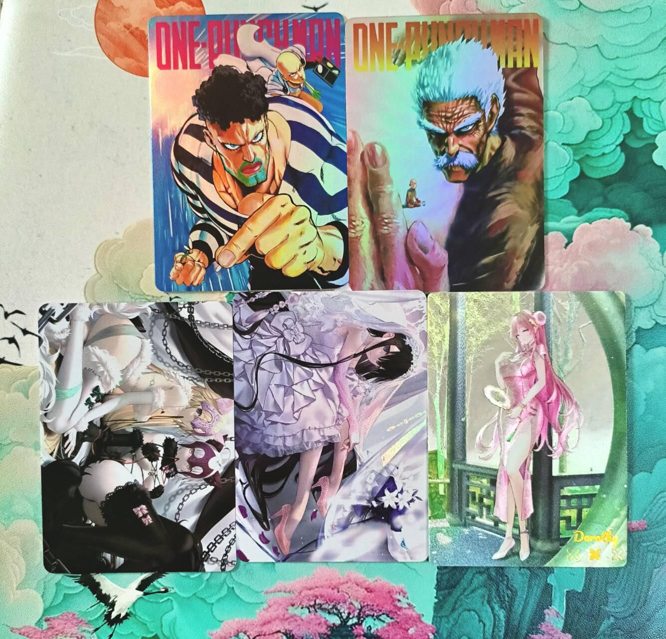 满赠PR！！龙虎卡牌-七七场（满200元包邮，无佣金，每周六结拍，欢迎送拍） -精选动漫卡 5张