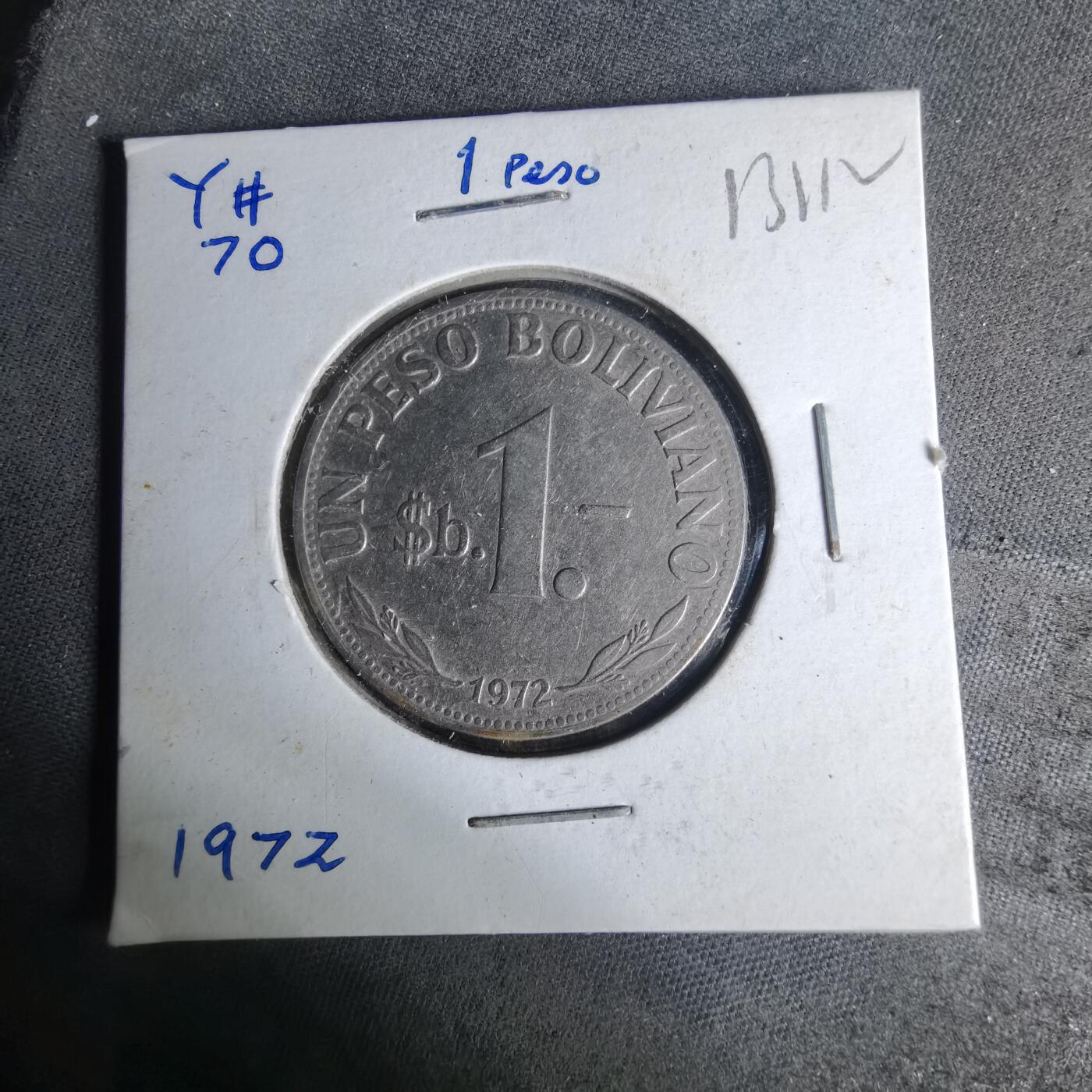 沼泽如烟--第1012场 玻利维亚1972年1比索