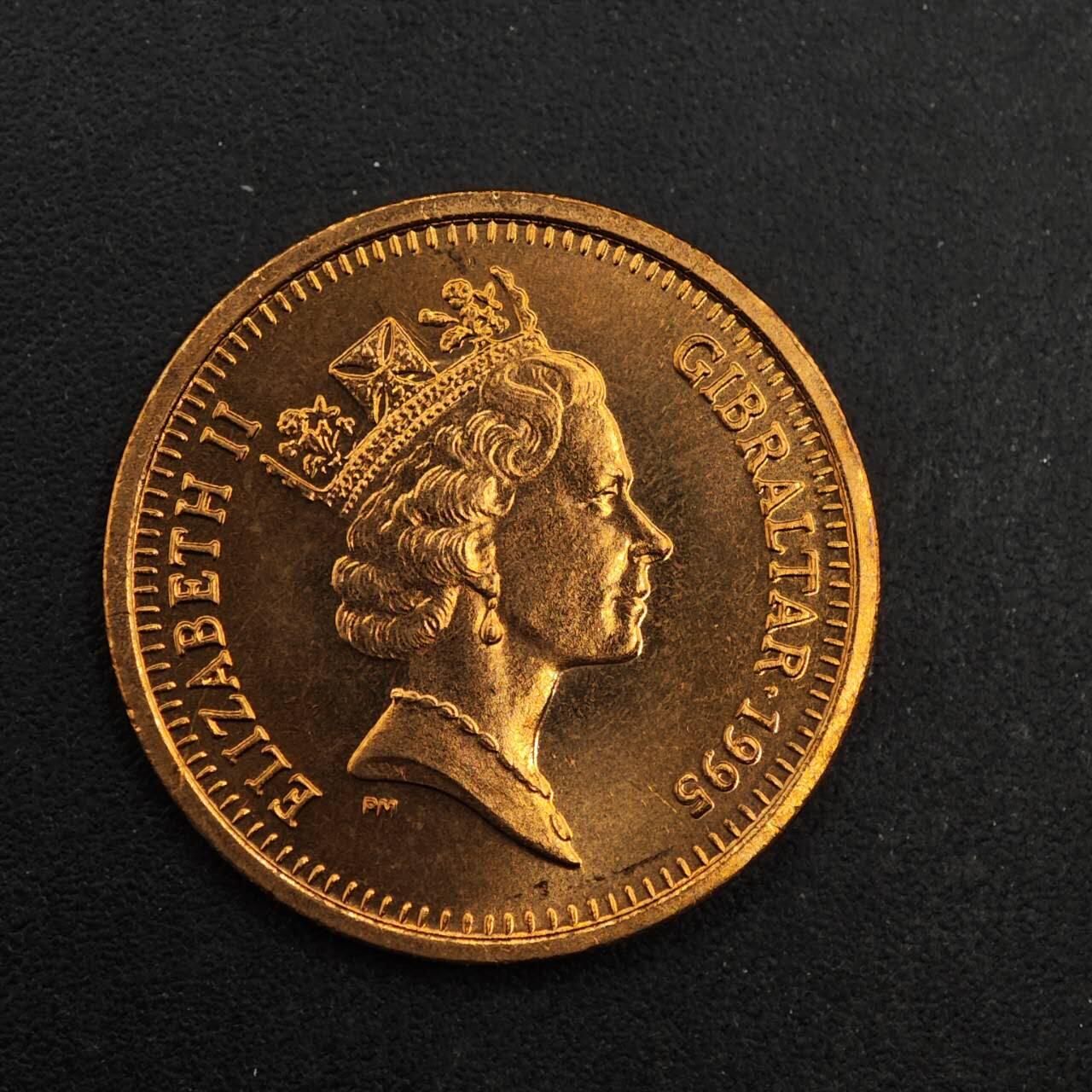 【淘币小摊】实时拍第八百七十六拍   散币场    每周一统一发货 直布罗陀1995年鹌鹑一便士铜币