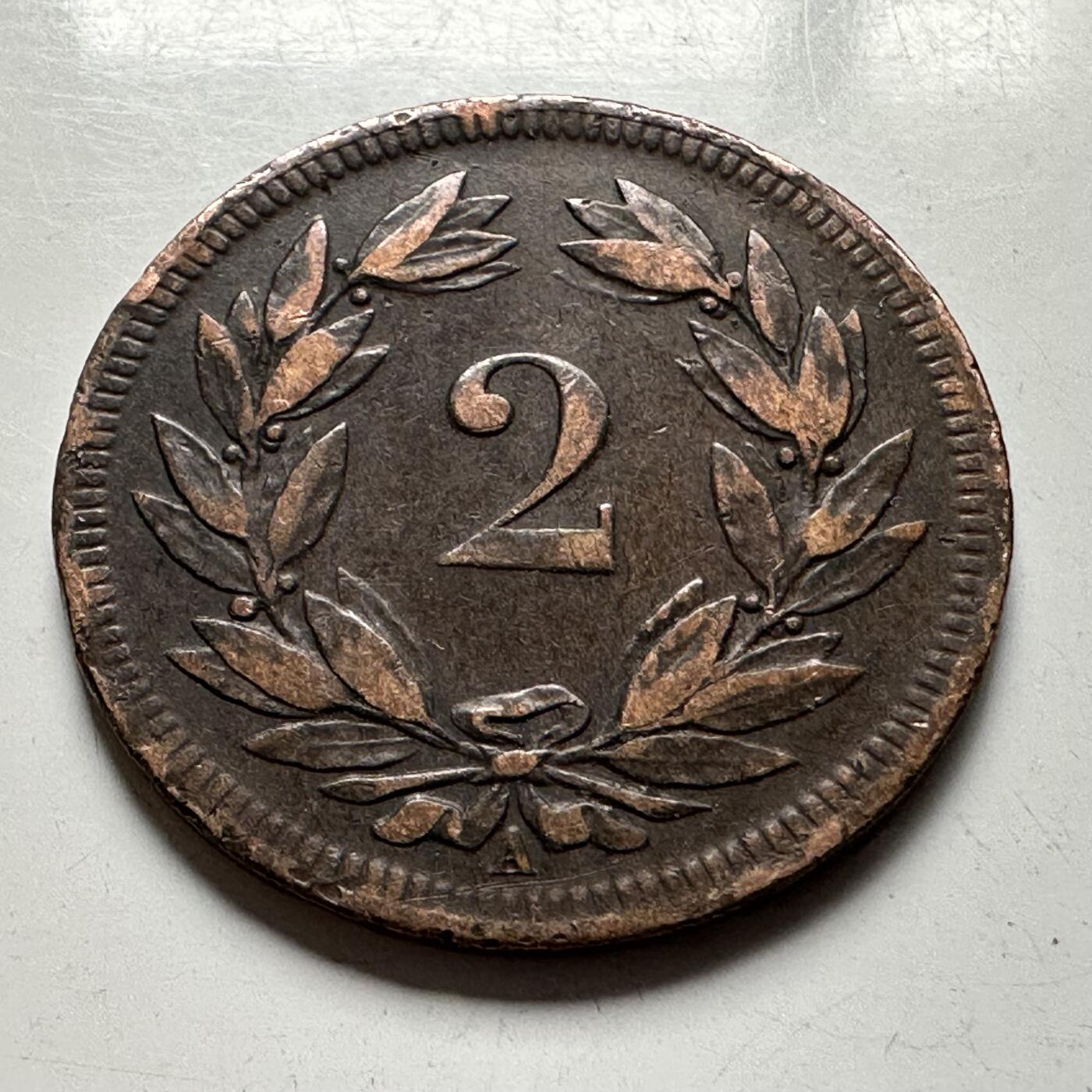 🌹外币初藏🌹🐯2026年第24场  每周二四六晚8️⃣点 接代拍 瑞士1851年2分