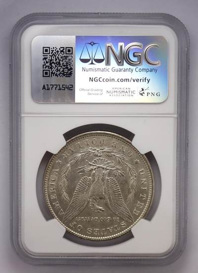 观钱近现代机制币拍卖No.002  美国1900年1美元摩根银元 NGC MS61