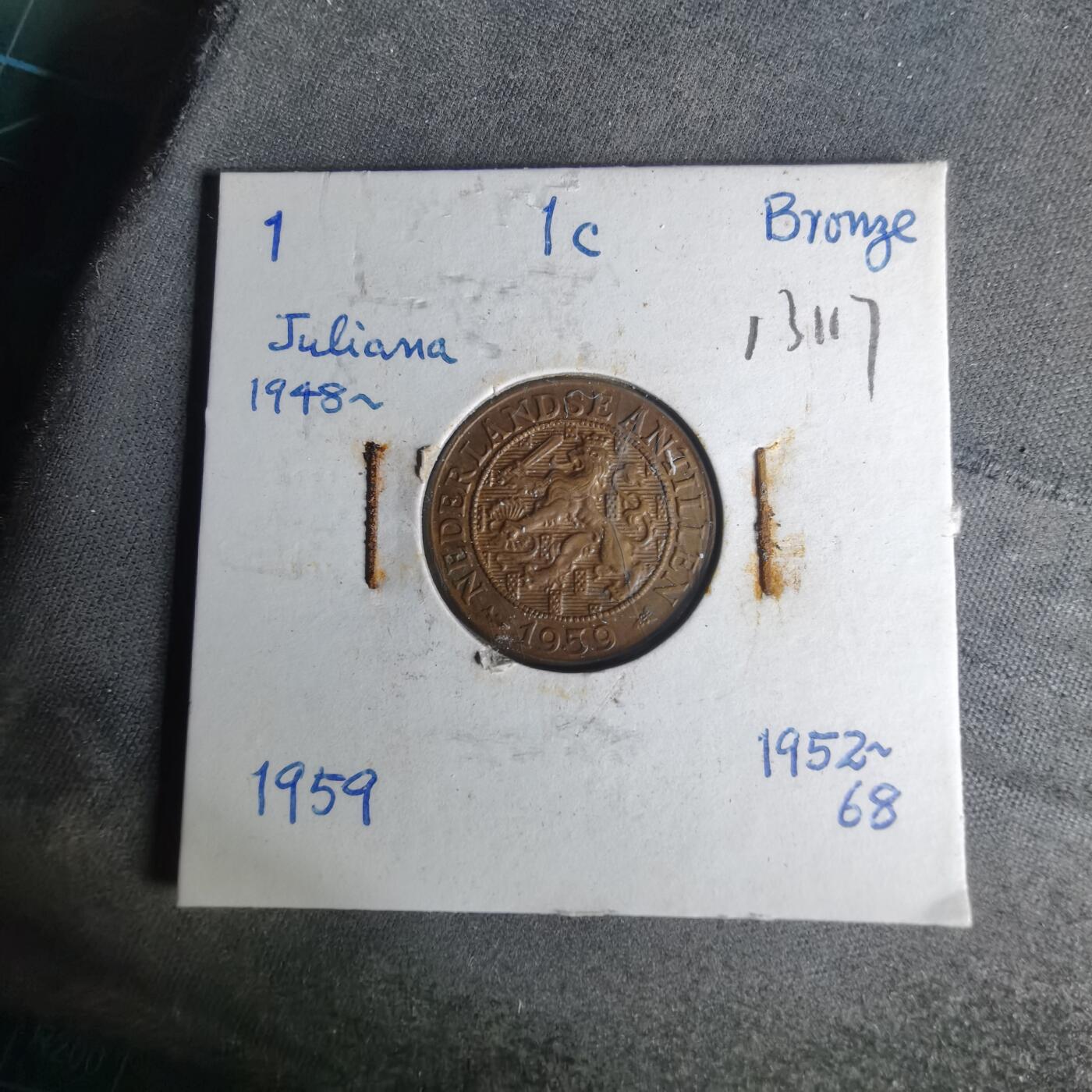 沼泽如烟--第1012场 荷属安的列斯1959年一分