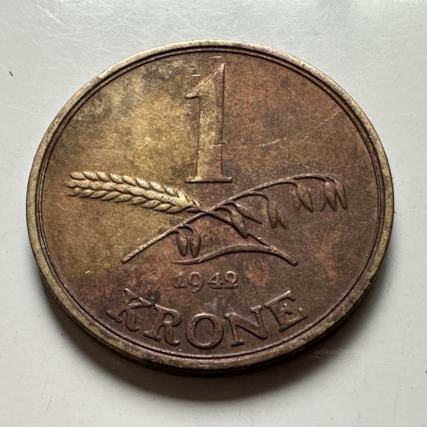 🌹外币初藏🌹🐯2026年第24场  每周二四六晚8️⃣点 接代拍 丹麦1942年一克朗