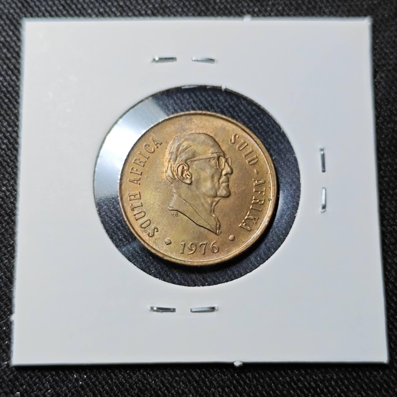 KK钱币收藏小铺   套币 批量/好品散币专场 2月预留时间 周末发货  1976南非2分铜币