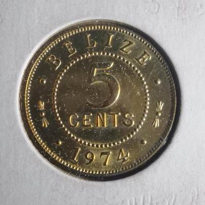 沼泽如烟--第1013场 - 伯利兹1974年五分