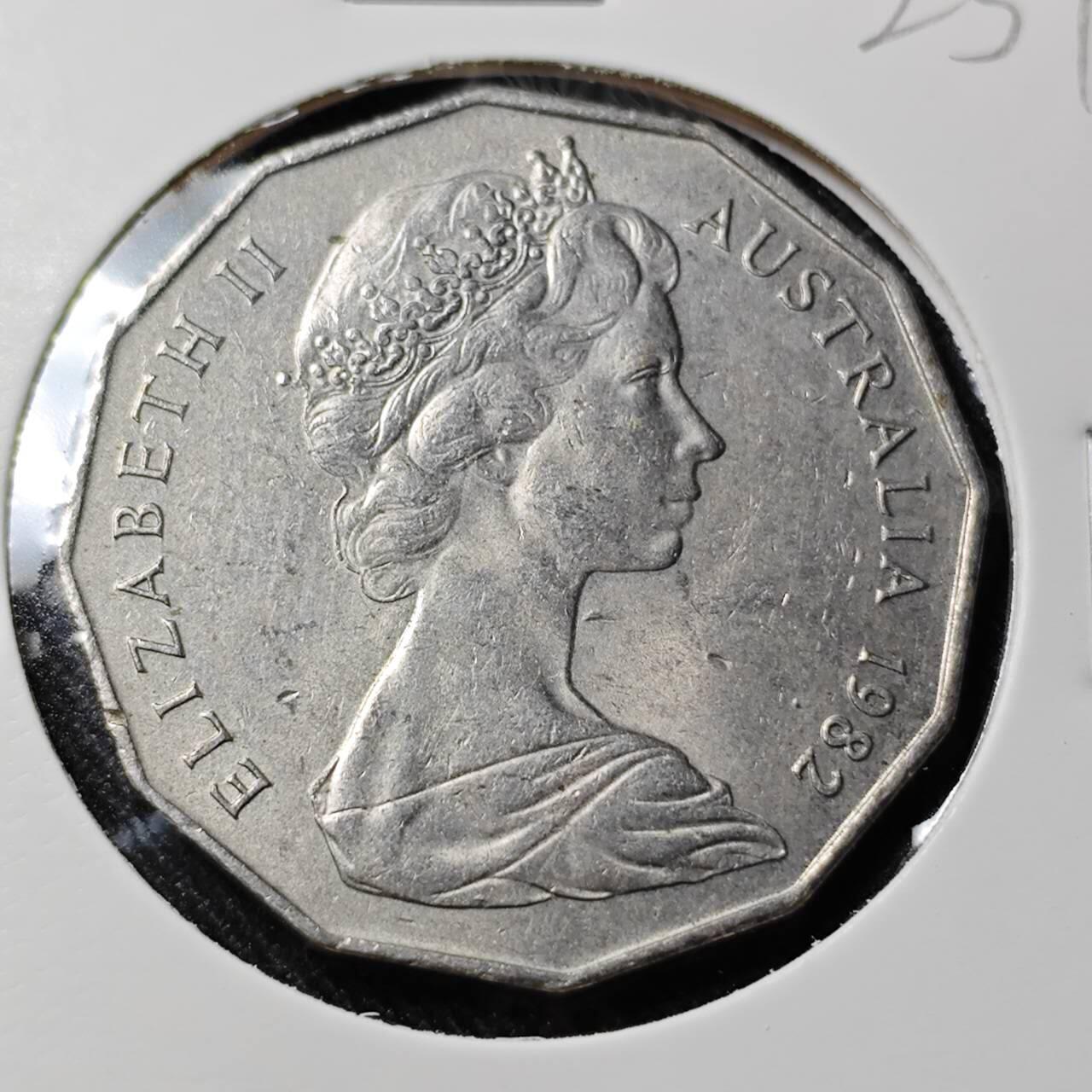 KK钱币收藏小铺   套币 批量/好品散币专场 2月预留时间 周末发货   澳大利亚50分纪念币